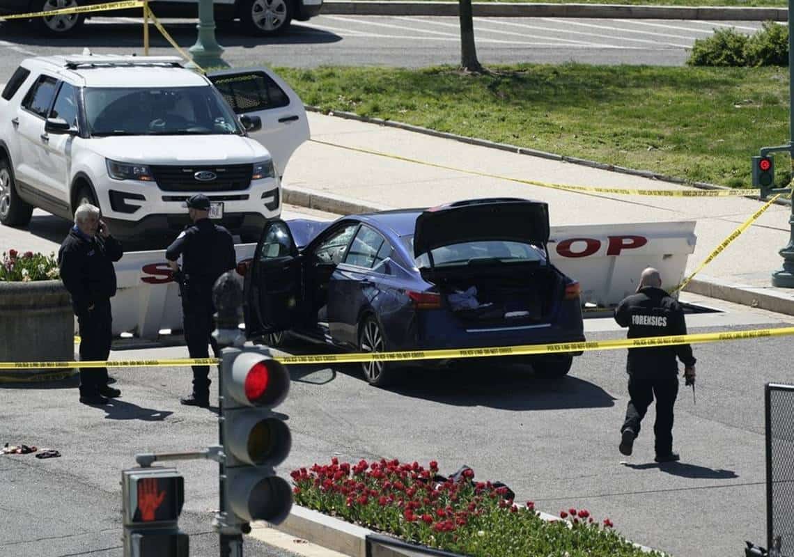 תקרית קטלנית בבירת ארה"ב: שוטר נהרג בניסיון פריצת מחסום בסמוך לבניין הקונגרס, הנהג הפוגע נורה למוות