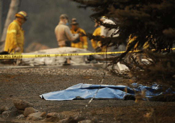 השריפה הקטלנית בהיסטוריה: 31 בני אדם נהרגו בקליפורניה, 228 עדיין נעדרים