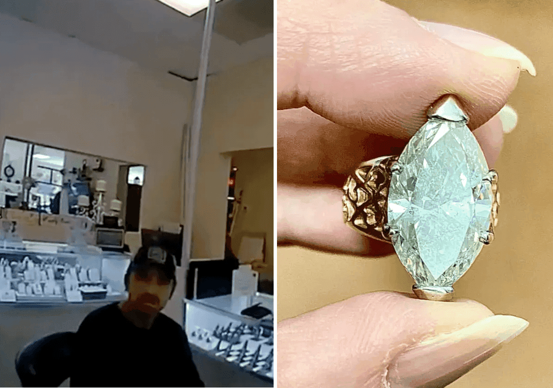 גבר נעצר בחנות תכשיטים לאחר שניסה למכור טבעת יהלומים גנובה בשווי 95 אלף דולר 