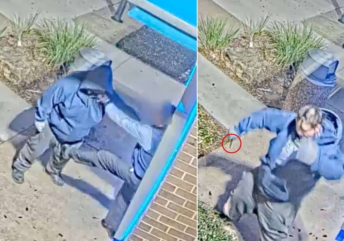 צפו בתיעוד: אלמוני חמוש בסכין ניסה לשדוד אדם מבוגר, הקורבן לא היסס להגן על עצמו