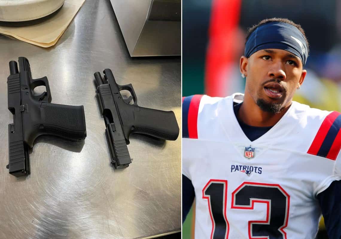 שחקן פוטבול נעצר לאחר שניסה לעלות לטיסה עם 2 אקדחים טעונים