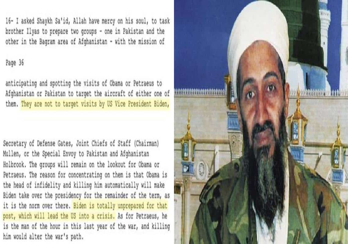 נבואת בן-לאדן מ-2010: "ביידן לא מוכן לתפקיד, הוא יוביל את ארה"ב למשבר".