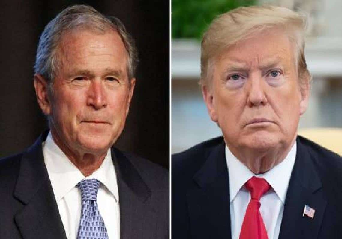 טראמפ נגד בוש: "מי שאחראי למות מיליונים לא צריך להרצות לאף אחד"