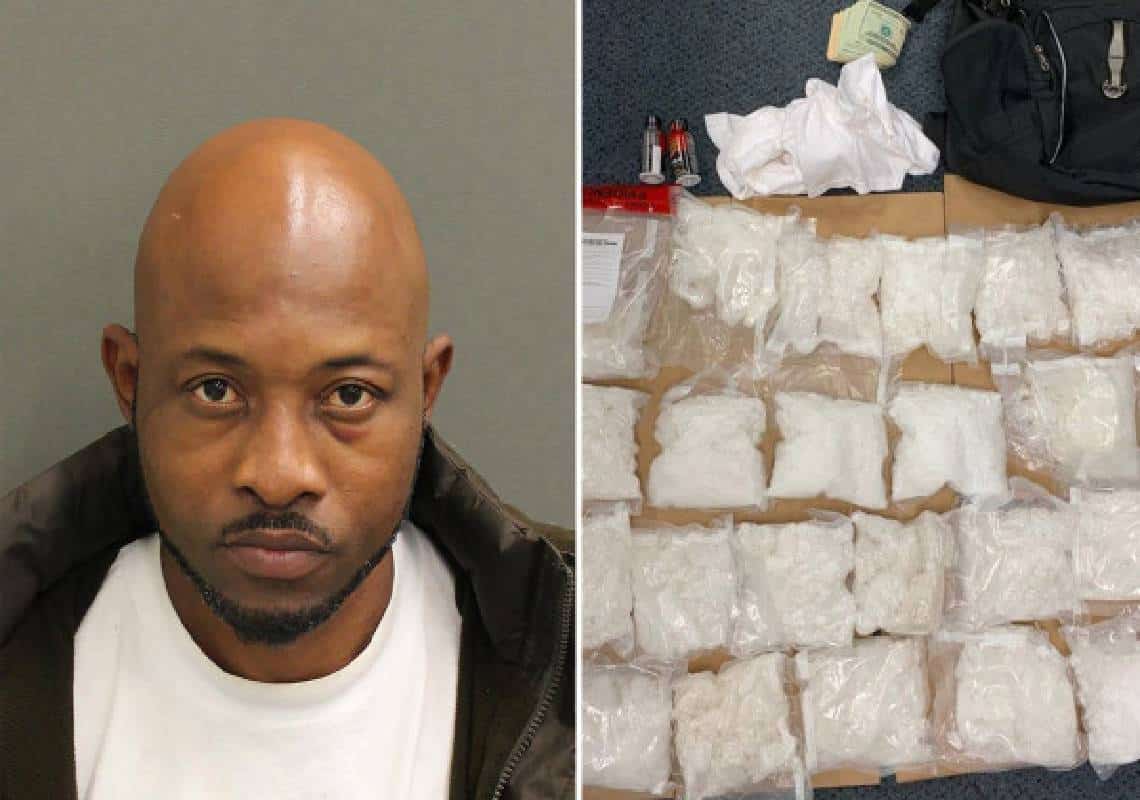 איך הוא נתפס? עלה על טיסה מאורלנדו עם 22 פאונדים של מת'אמפתמין בשווי חצי מיליון דולר