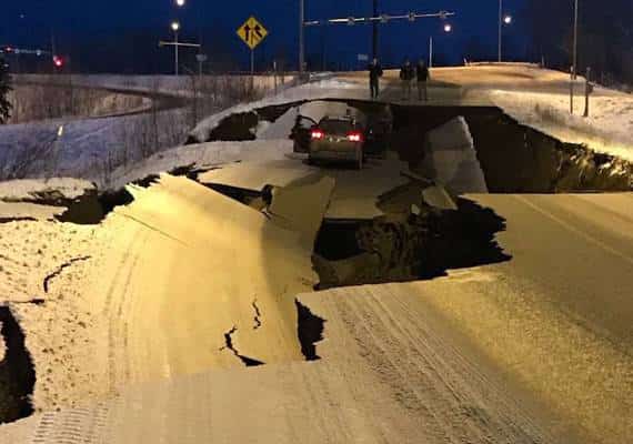אלסקה: רעידת אדמה בעוצמה של 7.0 בסולם ריכטר הורגשה באנקורג'