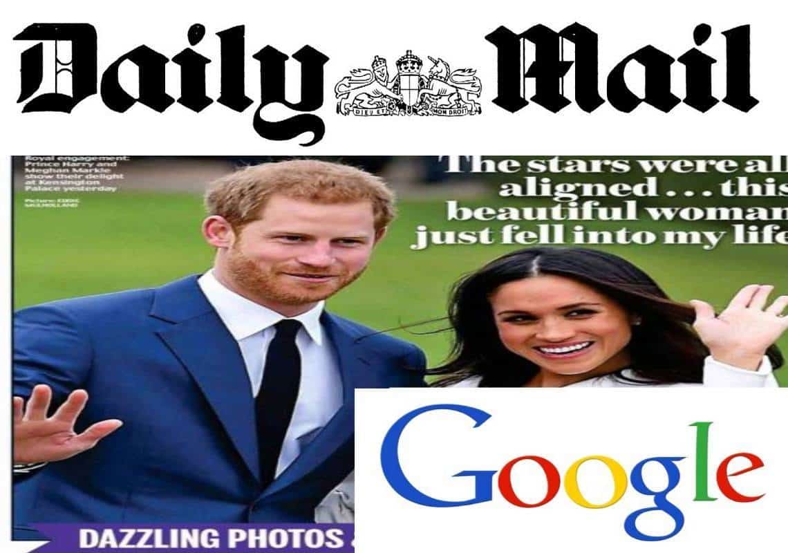 ה'דיילי מייל' תובע את 'גוגל': "דיכאו את הפצת הדרמה המלכותית של מייגן והארי, התנהלו כמונופול, ופגעו באתר שלנו"