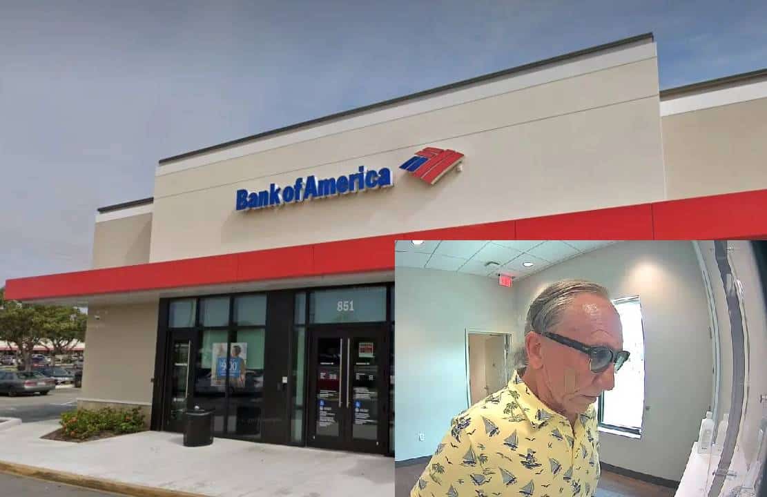 "יש פה אקדח, זה לא משחק": בן 67 ניסה לשדוד כ-650 דולרים מבנק ליד מיאמי, הסביר לשוטרים - "הייתי צריך כסף לשכ"ד"