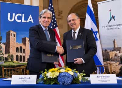 דווקא עכשיו: יו.סי.אל.איי מרחיבה את הקשרים עם ישראל - ופותחת שותפות חדשה עם האוניברסיטה העברית