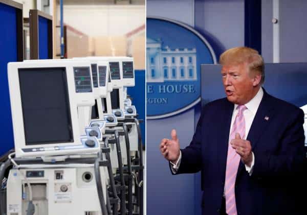 לבקשת הנשיא: תאגידי הענק בארה"ב ייצרו מכונות הנשמה