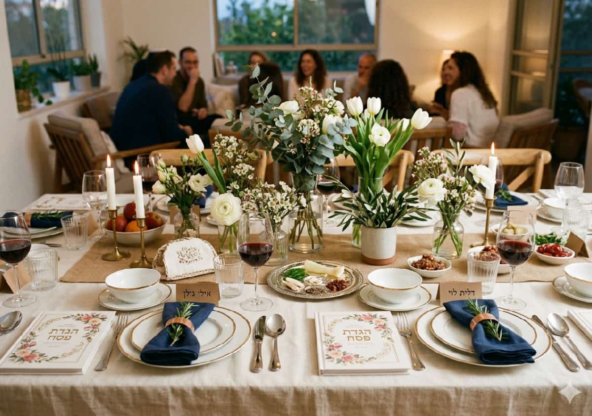 פסח בסטייל: חמישה רעיונות פשוטים שישדרגו לכם את שולחן החג