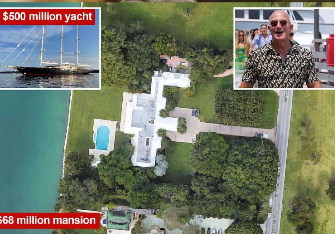 בזוס קנה אחוזה ב-68 מיליון דולר באי "בונקר המיליארדרים" בפלורידה‏ ‏