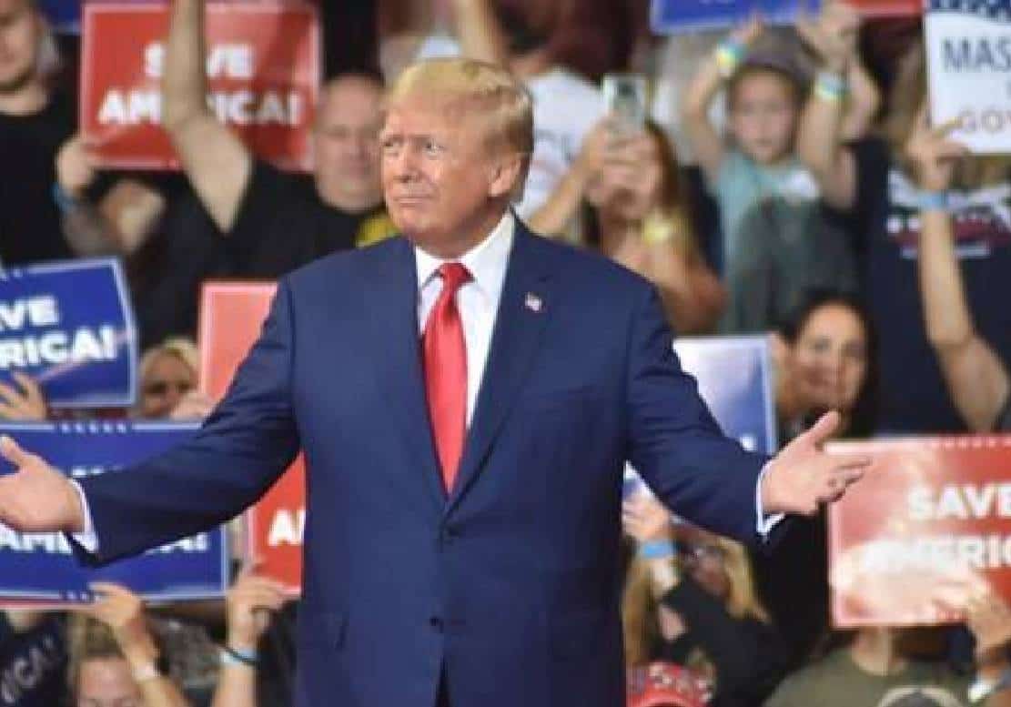 ‏טראמפ על ביידן: "הוא אויב המדינה"‏