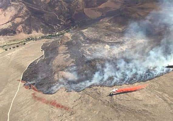 נבאדה: שריפה ענקית מאיימת על צפון המדינה