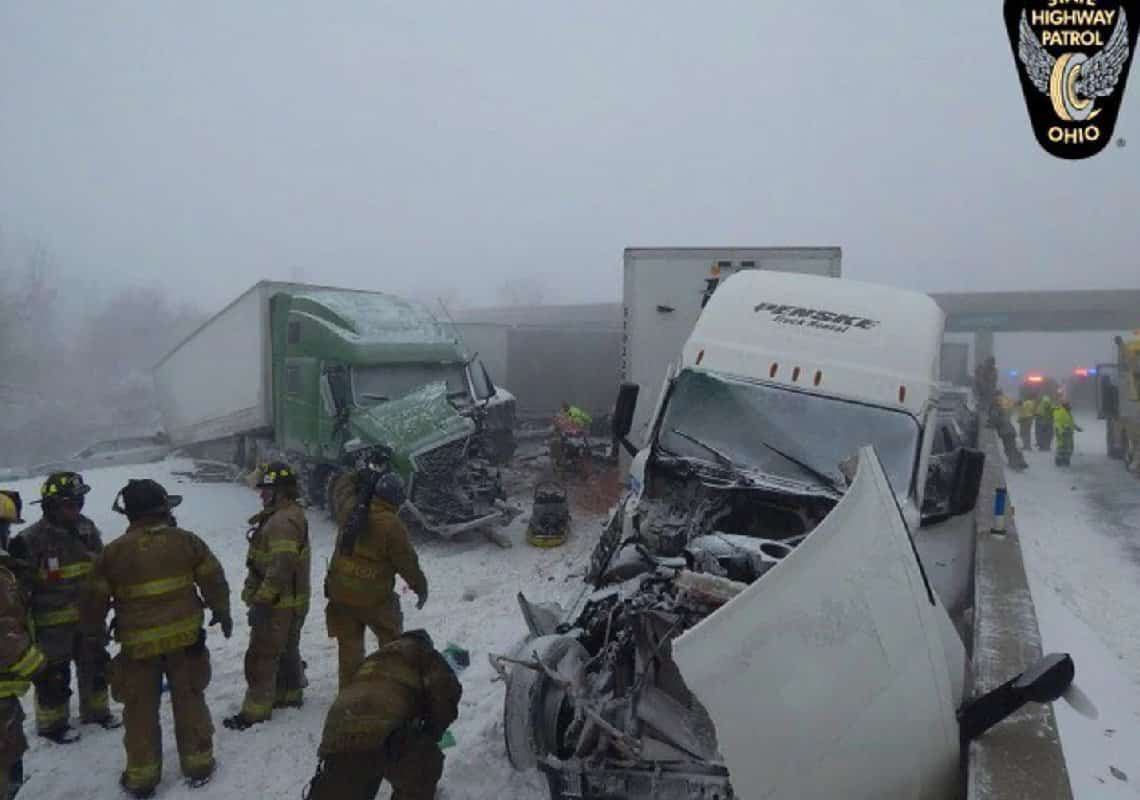 ארבעה הרוגים בתאונת שרשרת בין קרוב ל-50 כלי רכב