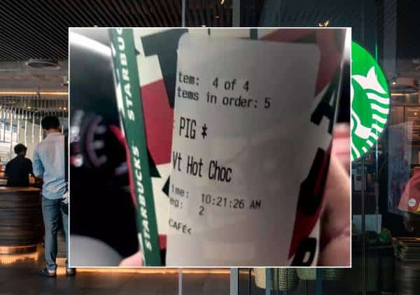 כינוי גנאי נכתב על הזמנת הסטארבקס של שוטר