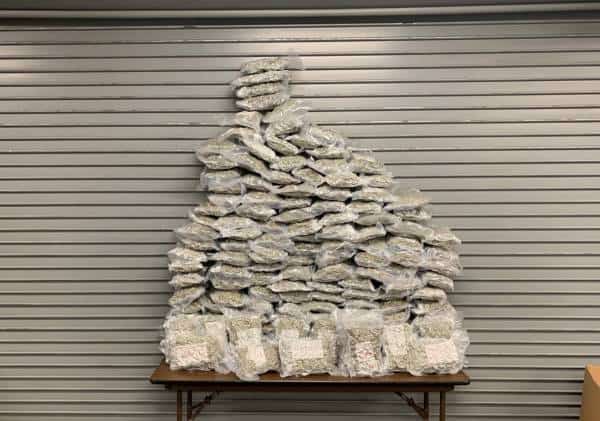 טיסה לא נעימה: נוסעים ניסו להבריח 160 פאונד מריחואנה במזוודות