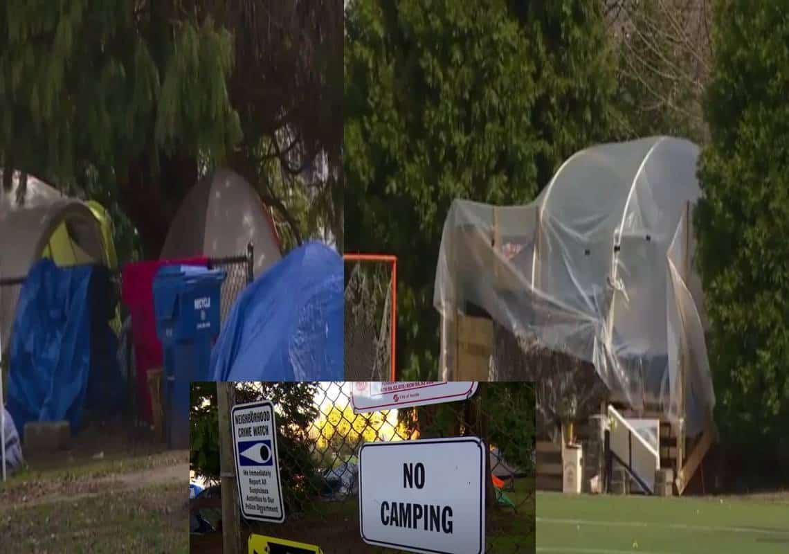 סיאטל: פקידי המחוז מסרבים לפנות מאהל חסרי-בית שהתמקם בתוך שטח בית ספר יסודי