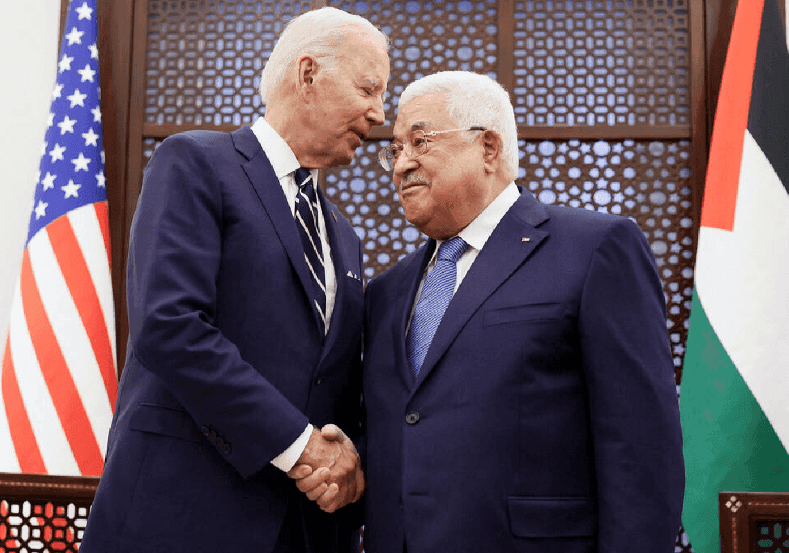 עבאס: "המפתח לשלום – סיום הכיבוש הישראלי" | ביידן: "מחויבים לפתרון שתי המדינות"