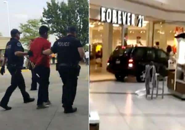 נהג שנסע במכוון בתוך מרכז קניות הומה אדם יואשם בטרור