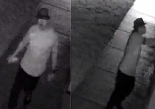 לעיני המצלמות: אלמוני ריסס צלב קרס וכתובות נאצה על קיר בית כנסת