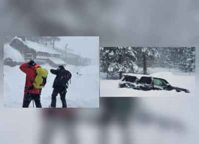 סערת שלגים בהרי סיירה נבדה: 16 גולשים לכודים בין חיים למוות