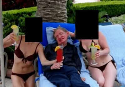 נחשפה האמת מאחורי התמונה של סטיבן הוקינג במסמכי אפשטיין