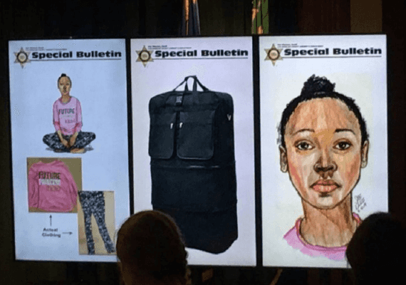 בחולצה ורודה ומכנסיים עם דובי פנדה: גופת ילדה נמצאה במזוודה סמוך ללוס אנג'לס