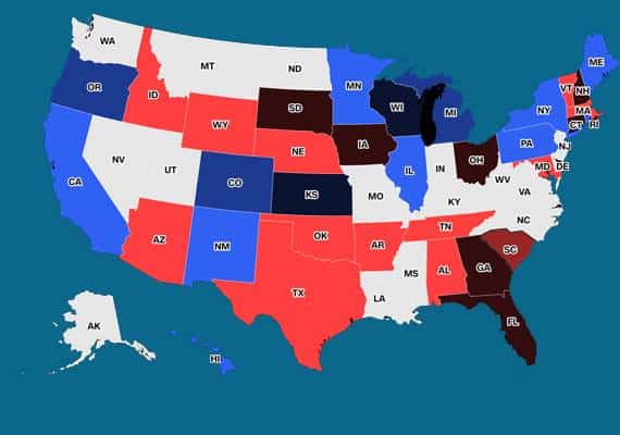 בחירות המושלים: הרפובליקנים שמרו על פלורידה וטקסס, הדמוקרטים הפתיעו בקנזס