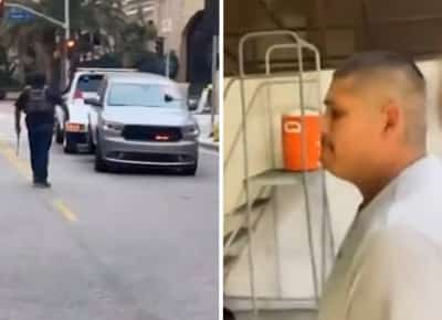 לוס אנג'לס: גרר את רכב סוכני ההגירה במהלך פשיטה – ויצא זכאי