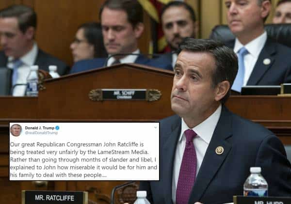 צייץ וחזר בו: הנשיא טראמפ ביטל את מינוי חבר הקונגרס לראש המודיעין