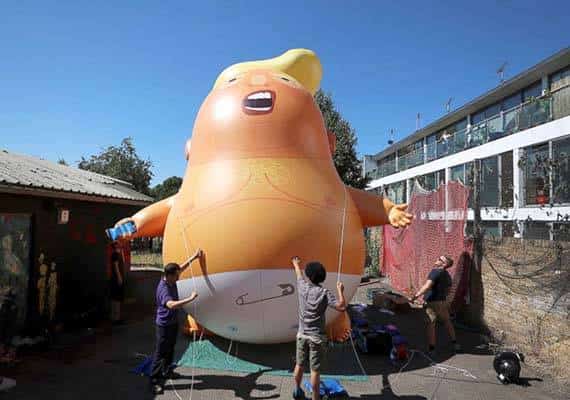 ראש העיר אישר: בלון ה"בייבי טראמפ" הענק יקדם את פני הנשיא בלונדון