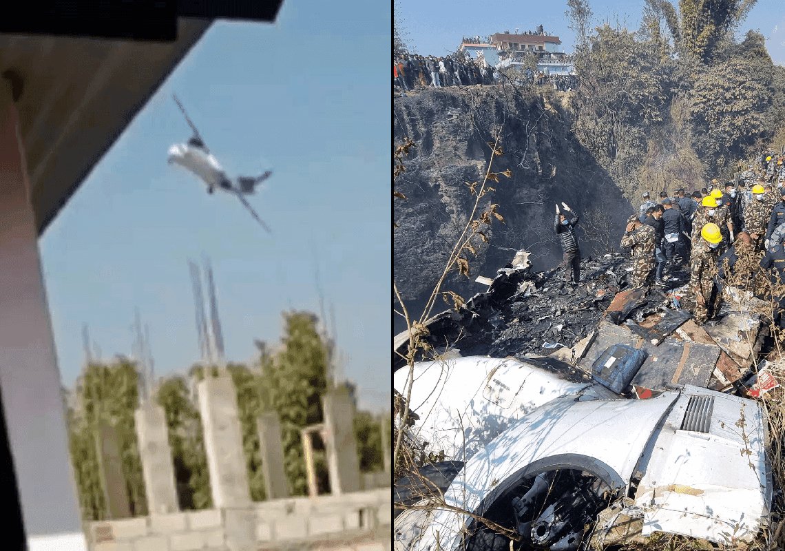 טרגדיה: לפחות 68 הרוגים בהתרסקות מטוס בנפאל 