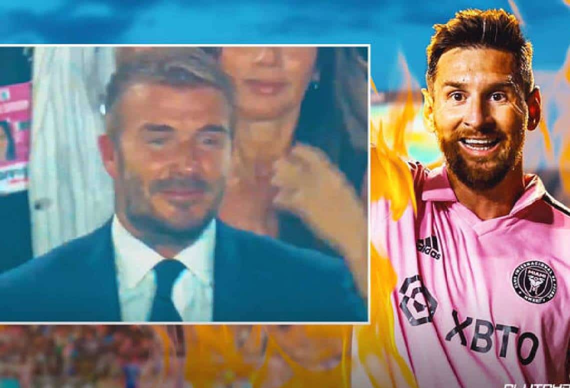 כשבקהאם בכה: מסי נחת באמריקה וסיפק גול בלתי נשכח שגרם לאגדת הכדורגל האנגלית לדמוע