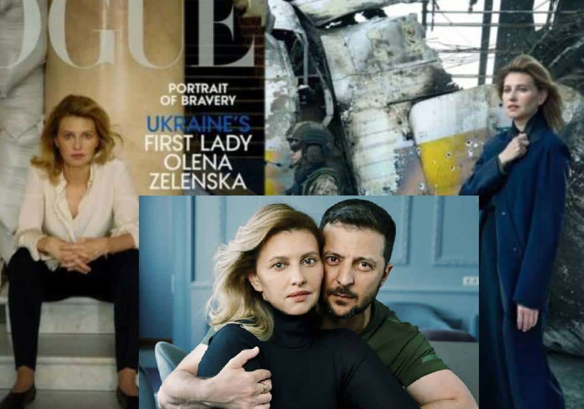 זלנסקי ואשתו הצטלמו למגזין האופנה 'ווג' בזמן שארצם נפלשת