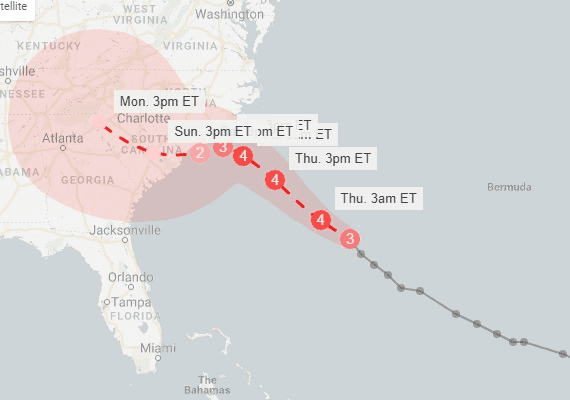 "היום הוא היום הבטוח האחרון להימלט מהוריקן פלורנס"