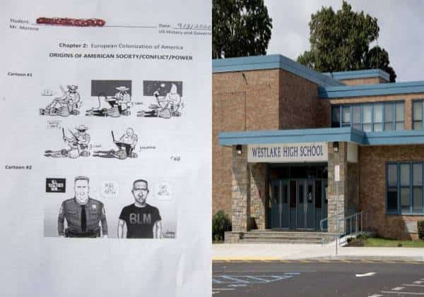 התיכון במחוז היהודי ביותר באפ-סטייט ניו יורק בעין הסערה: המורה השווה בין אנשי KKK ובעלי-עבדים לבין שוטרים