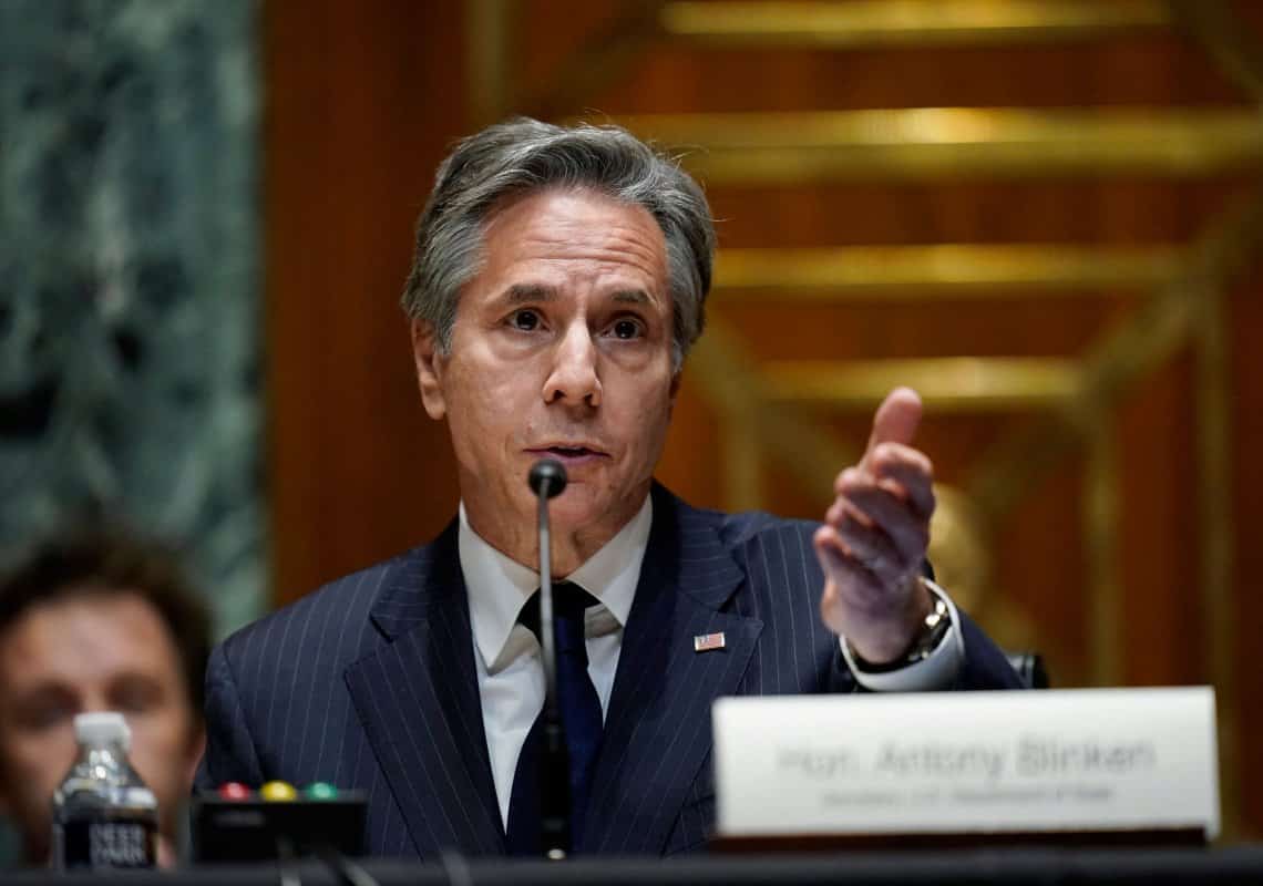 מזכיר המדינה אנתוני בלינקן נמצא חיובי לקורונה