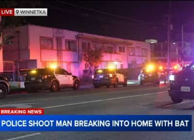 לוס אנג'לס: מגפת הפריצות בסן פרננדו ואלי נמשכת - שוטרים ירו בחשוד שניסה לפרוץ לבית עם מחבט 