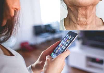 כדאי שתדעו: כך גורם השימוש בטלפון להזדקנות מוקדמת של עור הצוואר
