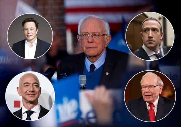 בזוס, צוקרברג ומאסק ישלמו עשרות מיליארדים למדינה? סנדרס הציג הצעת חוק שתפגע בכיס של עשירי ארה"ב