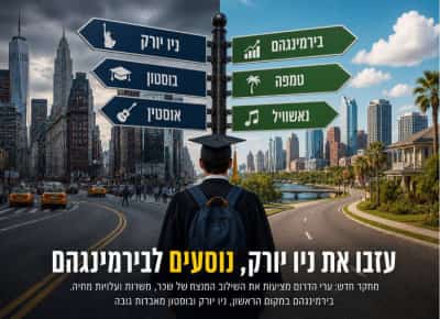 בוגרי קולג' כבר לא רצים לניו יורק או לוס אנג'לס: ערי הדרום הופכות למרכז הקריירה החדש של אמריקה