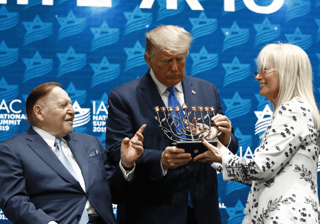 משפחת אדלסון בתרומת ענק לדונלד טראמפ