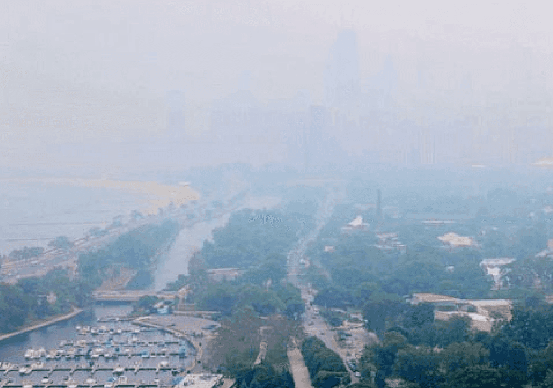 שיקגו היא העיר עם זיהום האוויר הגרועה בעולם