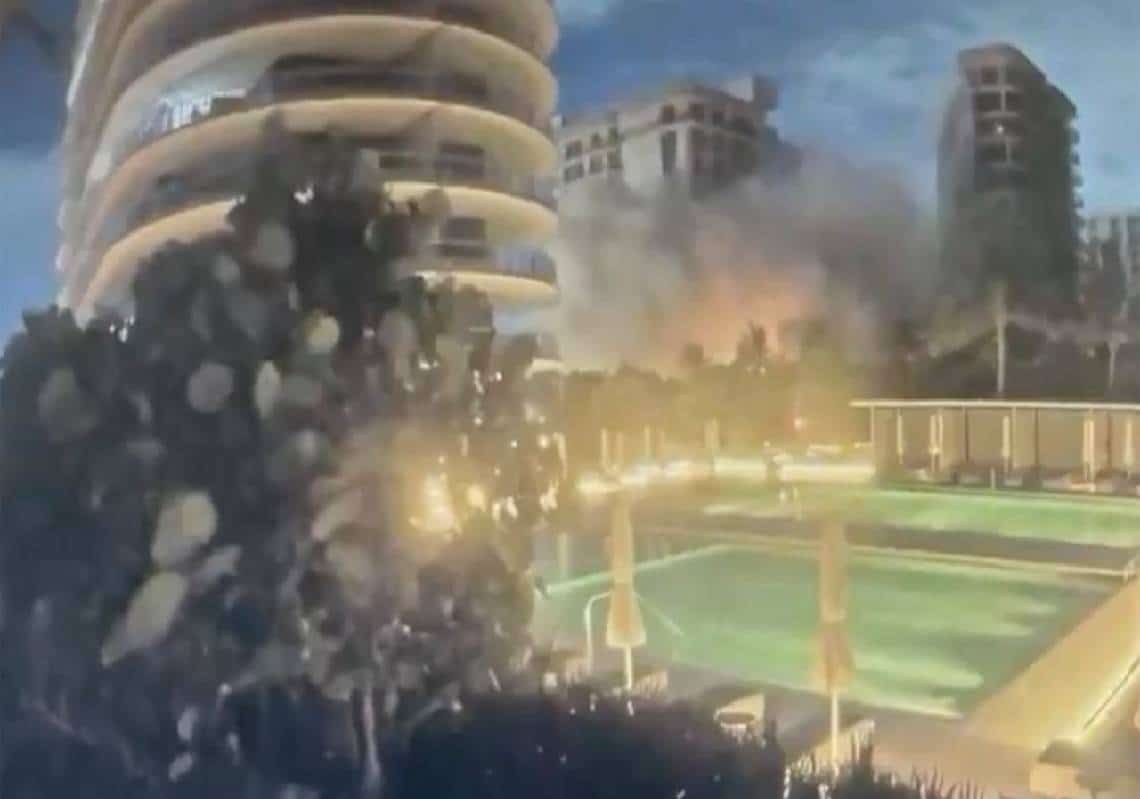 "אנו זקוקים לתפילות שמיים": עשרות יהודים נעדרים בין הריסות הבניין שקרס במיאמי - רגע הקריסה נתפס במצלמה