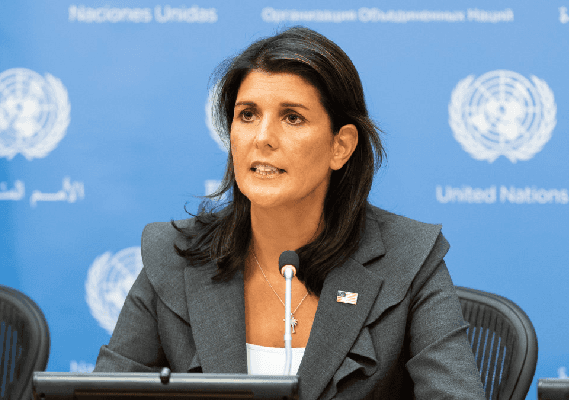 ניקי היילי התפטרה מתפקיד שגרירת ארה"ב באו"ם