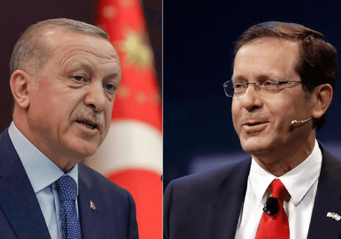 התקרבות ביחסים? הנשיאים הרצוג וארדואן בשיחת טלפון נדירה