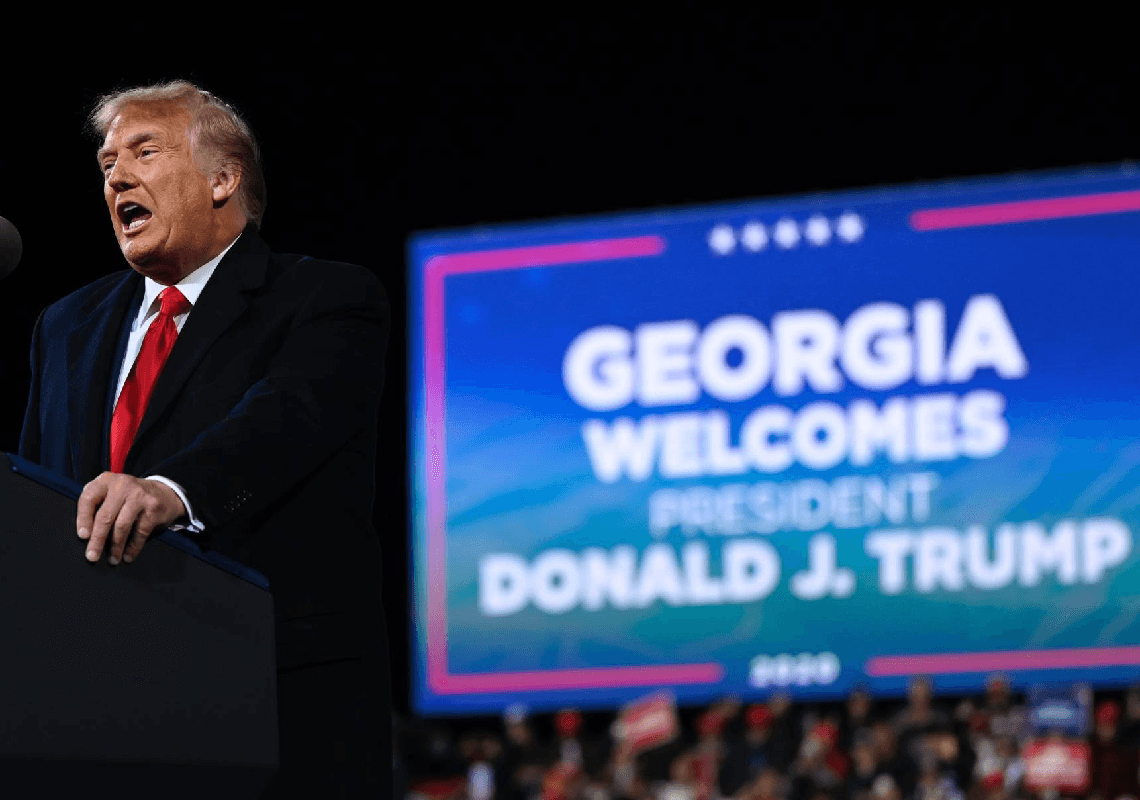 דיווח: טראמפ עשוי לעמוד לדין בגין ניסיונותיו לשנות את תוצאות הבחירות בג'ורג'יה 