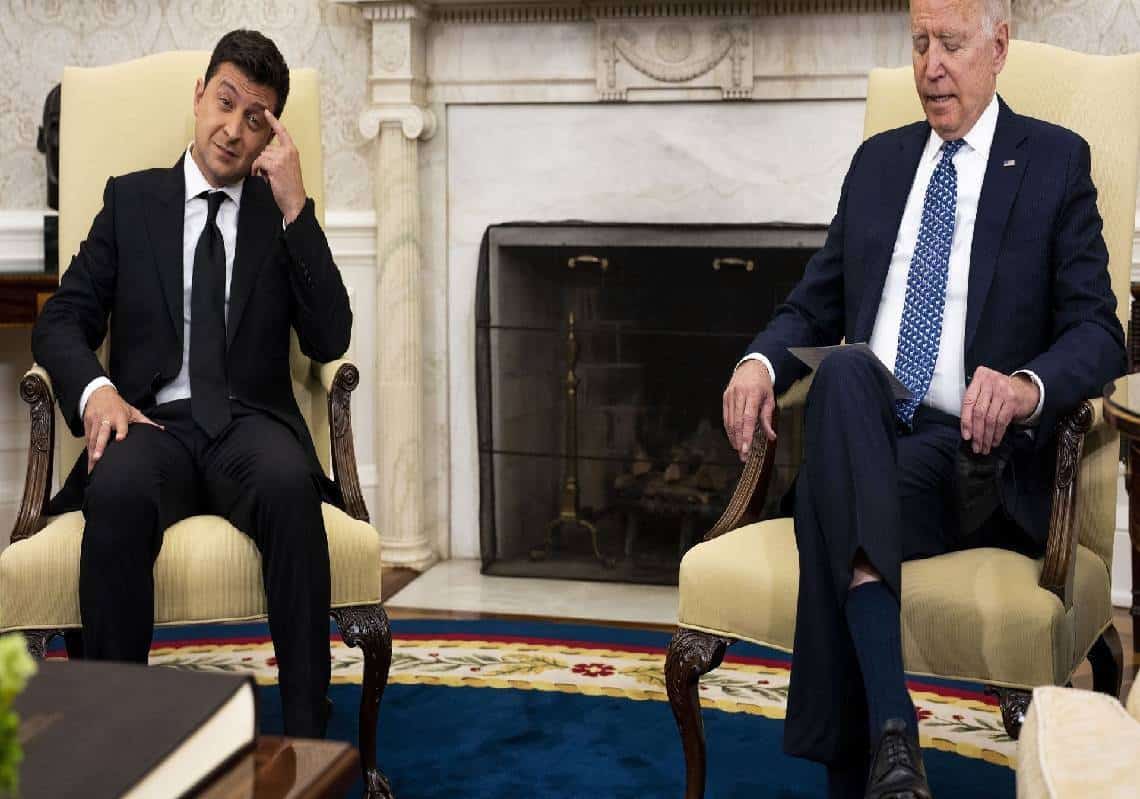 נשיא אוקראינה לביידן: "תירגע! אתם מייצרים פאניקה"