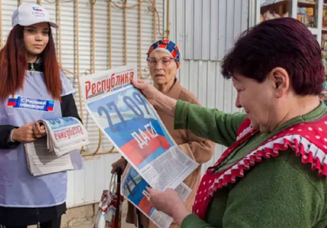 "ה‏שטחים האוקראינים יהיו חלק מרוסיה עד סוף השבוע"