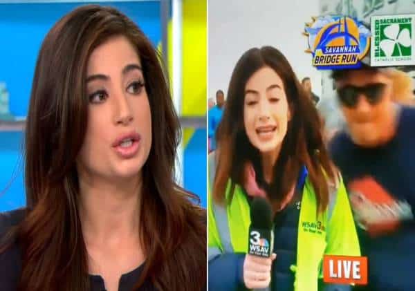 נתפסה בשידור: כתבת החדשות ההמומה הוטרדה למול עיני המצלמות 